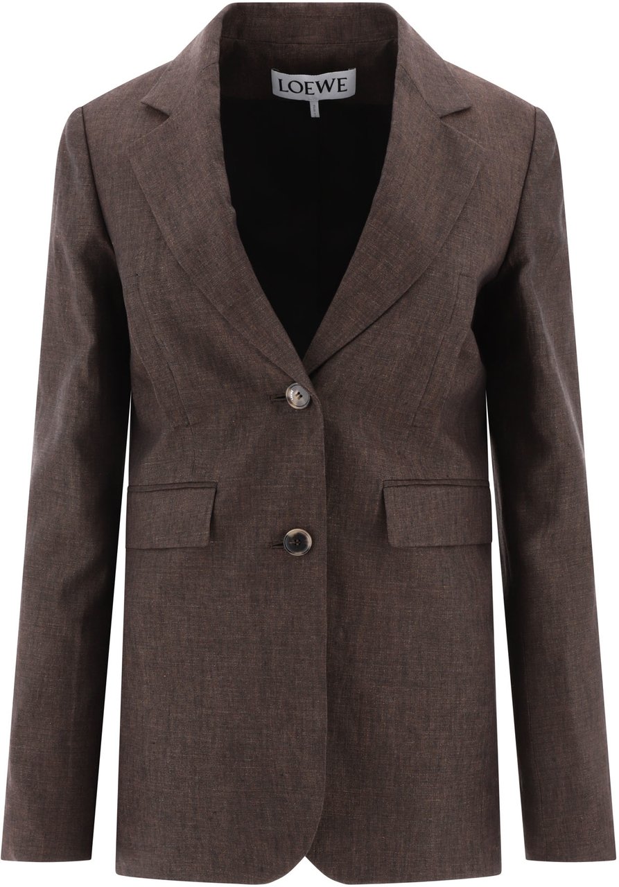 Loewe Linen blazer Bruin