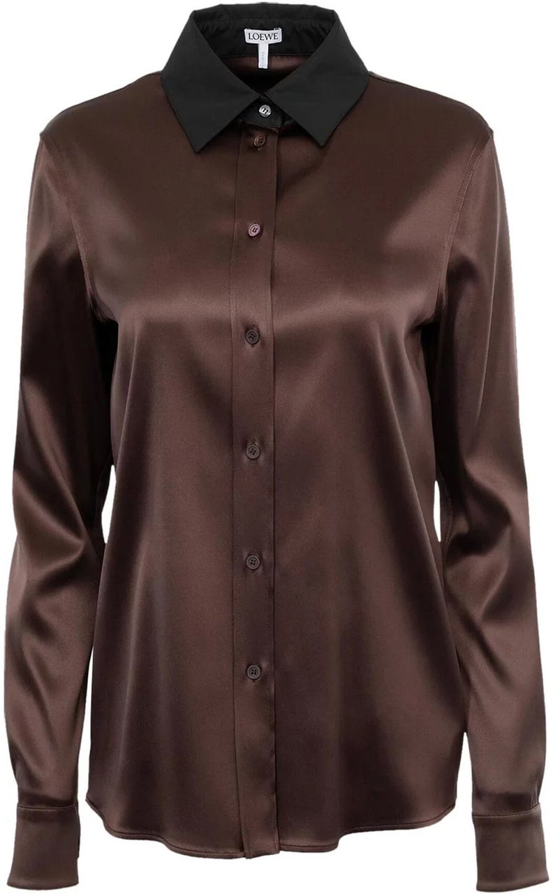 Loewe Loewe Silk Shirt Bruin