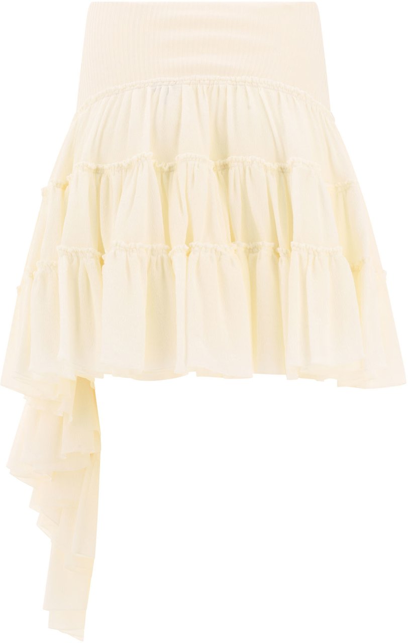 Loewe Ruffled skirt Wit