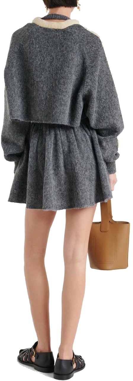 Loewe Loewe Cropped Wool Cardigan Geel