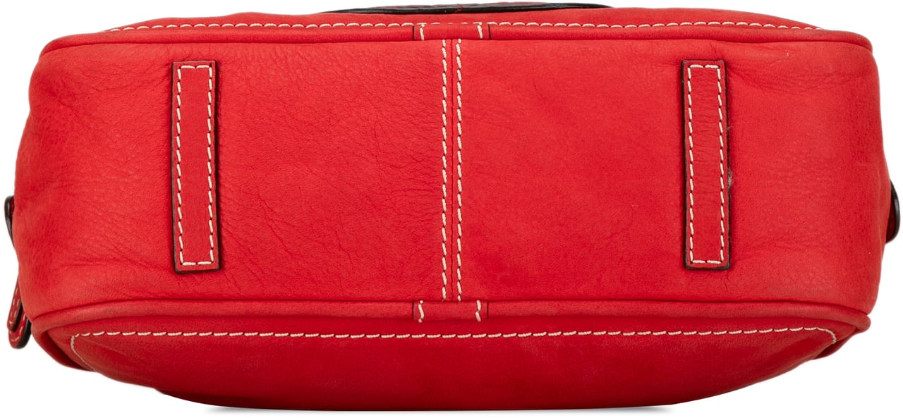 Loewe Leather Anagram Tassel Handbag Rood