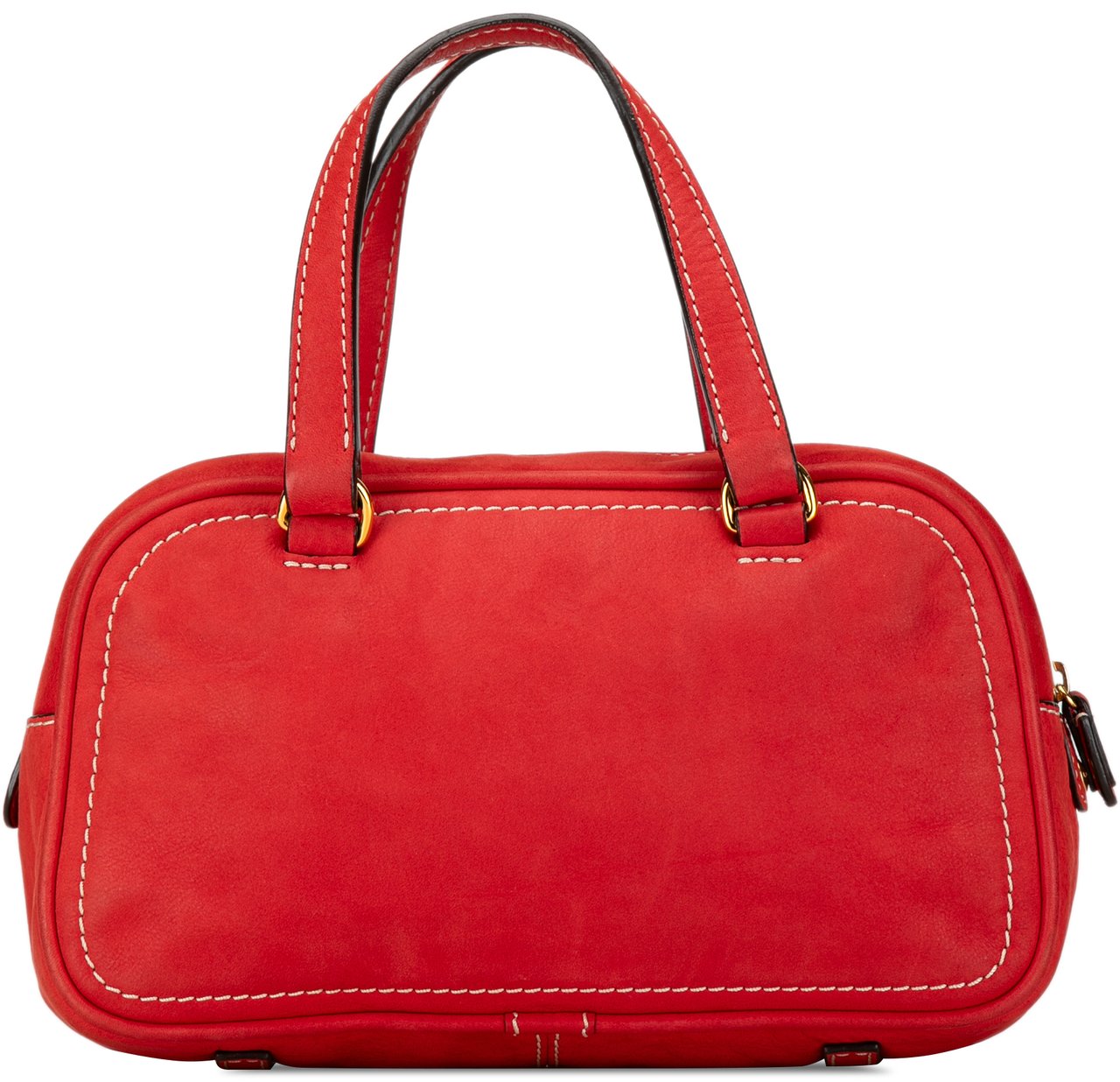 Loewe Leather Anagram Tassel Handbag Rood