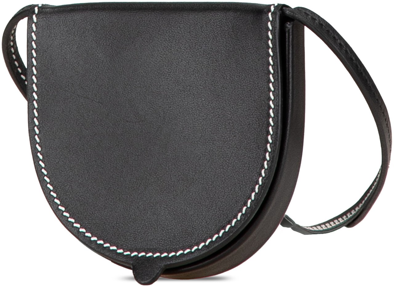Loewe Mini Soft Calfskin Heel Pouch Zwart