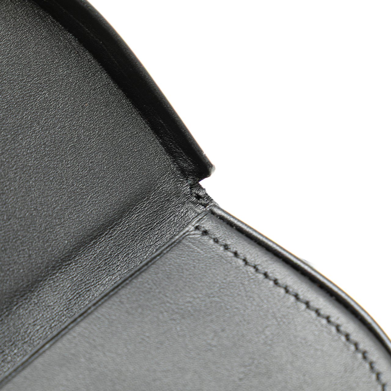 Loewe Mini Soft Calfskin Heel Pouch Zwart