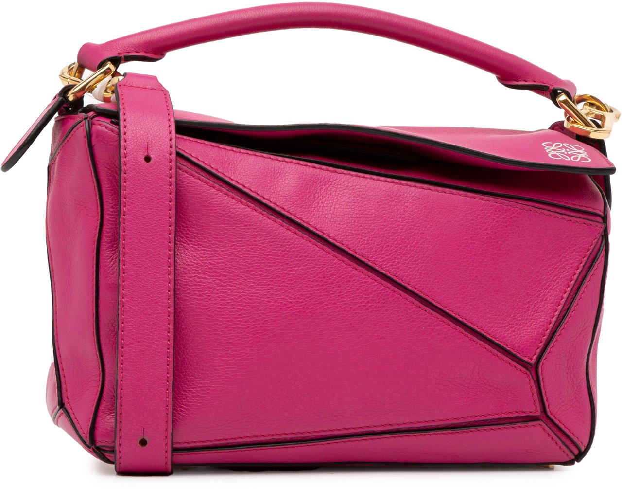 Loewe Small Calfskin Puzzle Satchel Roze