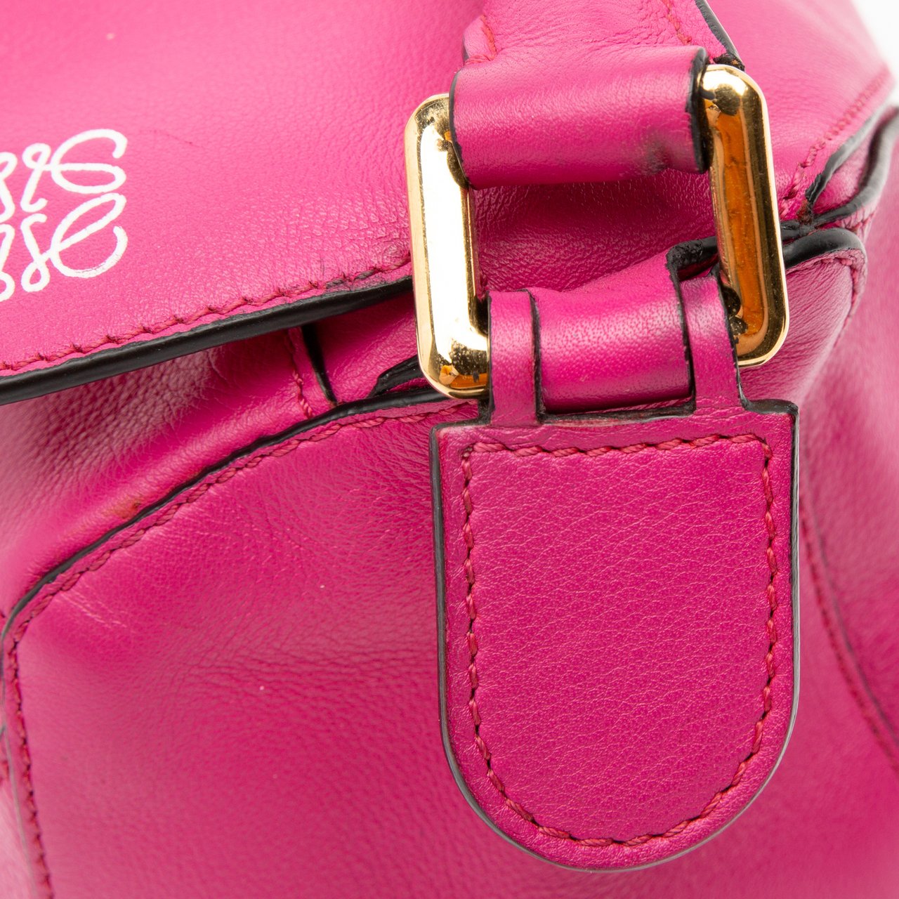 Loewe Small Calfskin Puzzle Satchel Roze