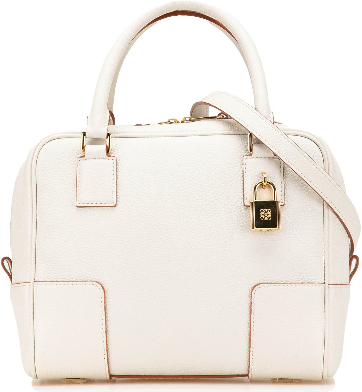 Loewe Leather Amazona Square 19 Wit