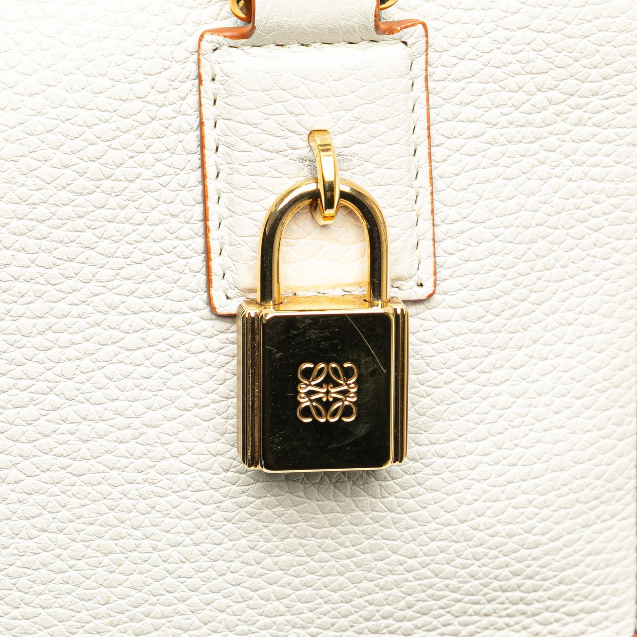 Loewe Leather Amazona Square 19 Wit