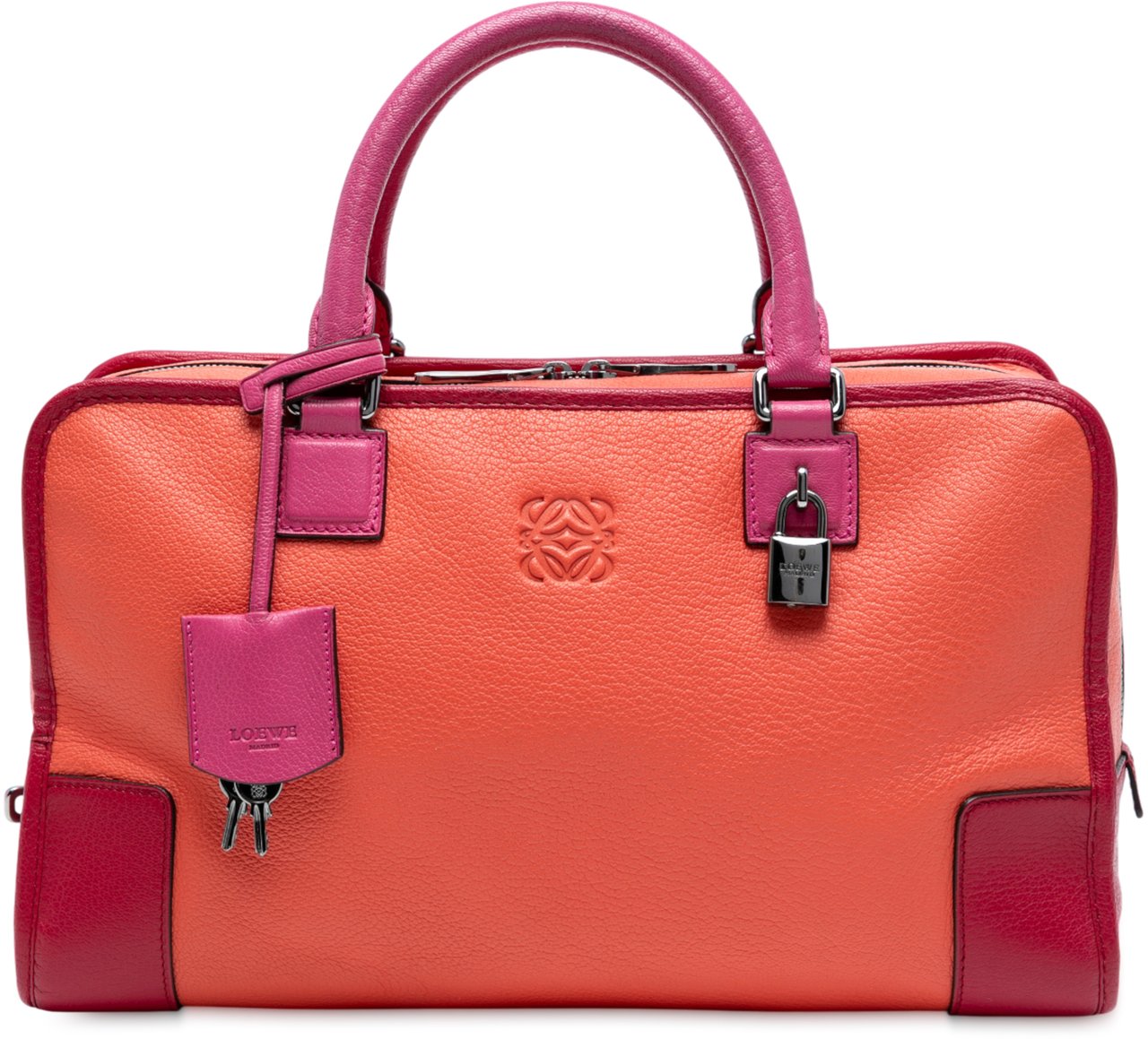 Loewe Tricolor Leather Amazona 36 Oranje