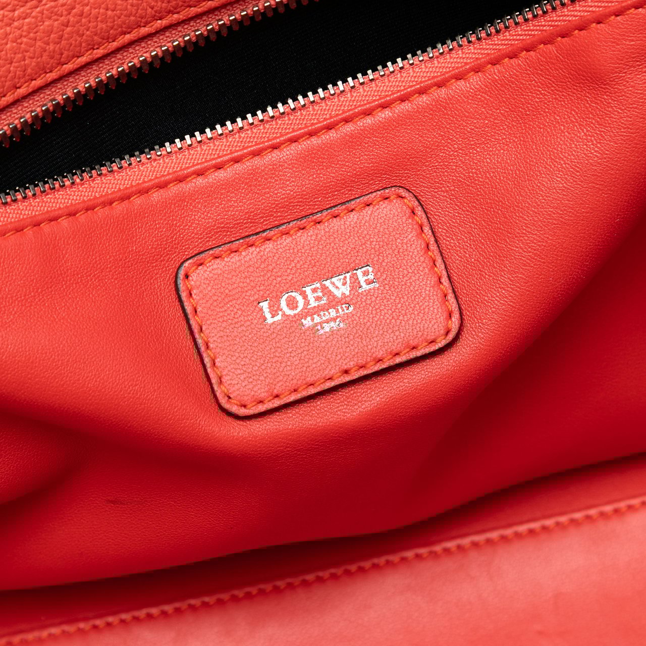 Loewe Tricolor Leather Amazona 36 Oranje