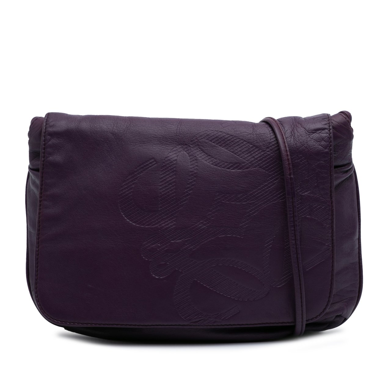 Loewe Anagram Nappa Crossbody Paars