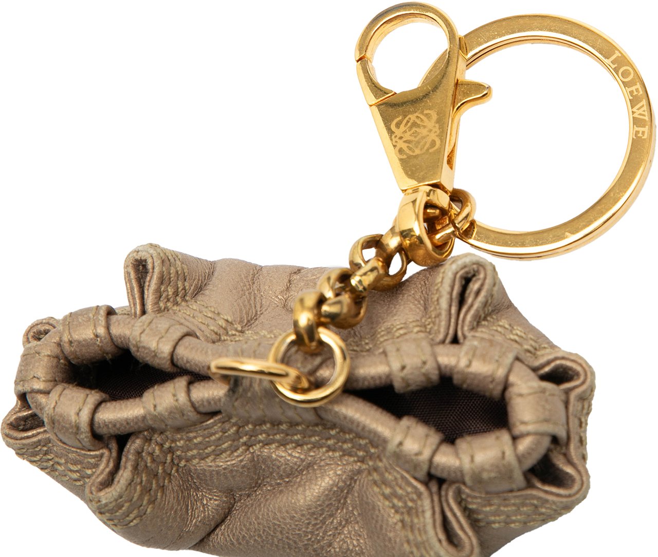 Loewe Nappa Aire Key Chain Goud