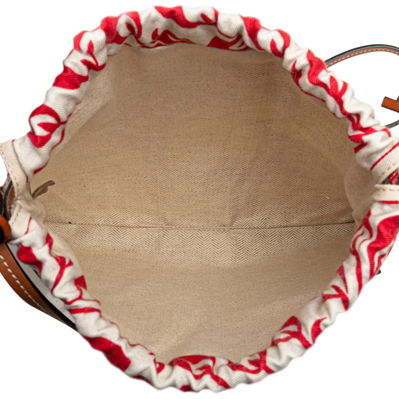 Loewe William de Morgan Small Anagram Canvas Drawstring Crossbody Wit