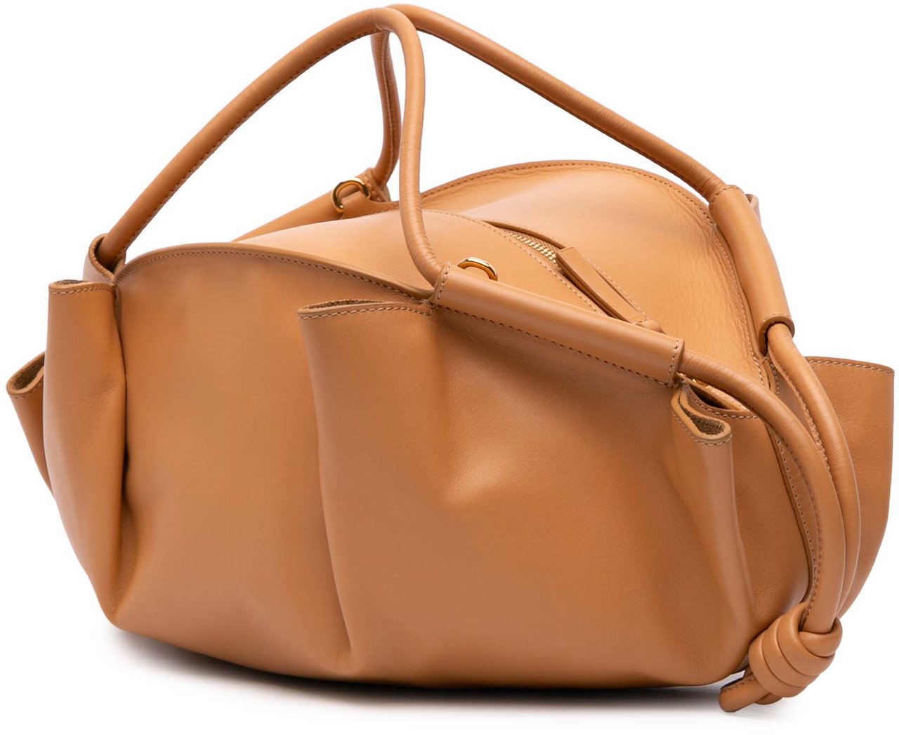 Loewe Small Leather Paseo Satchel Bruin