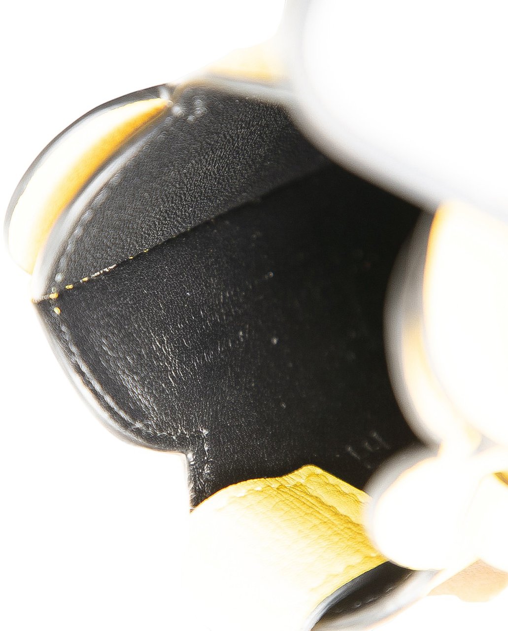 Loewe Leather Elephant Pocket Crossbody Geel