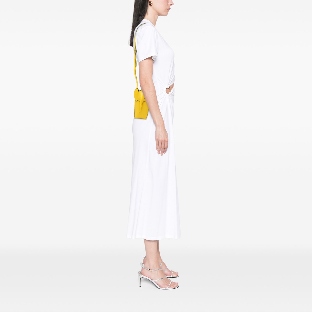 Loewe Leather Elephant Pocket Crossbody Geel