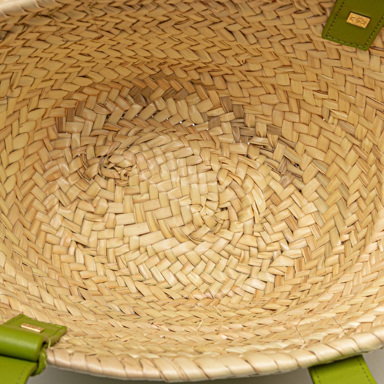 Loewe Small Raffia Basket Tote Bruin