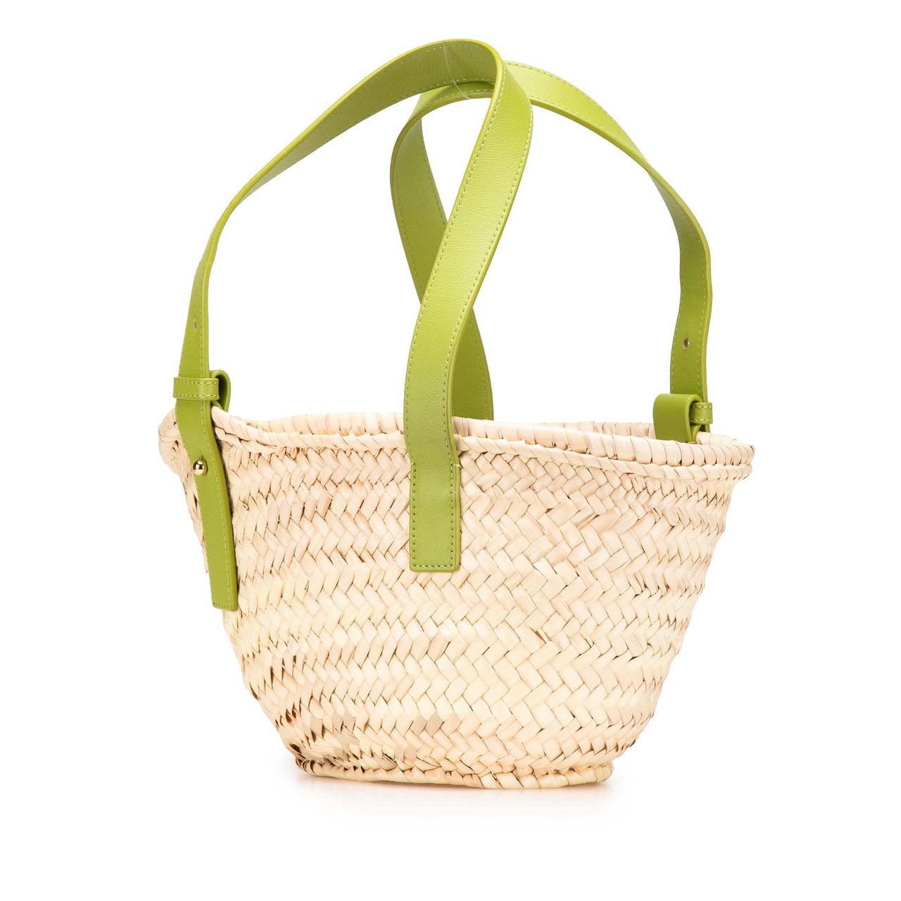 Loewe Small Raffia Basket Tote Bruin