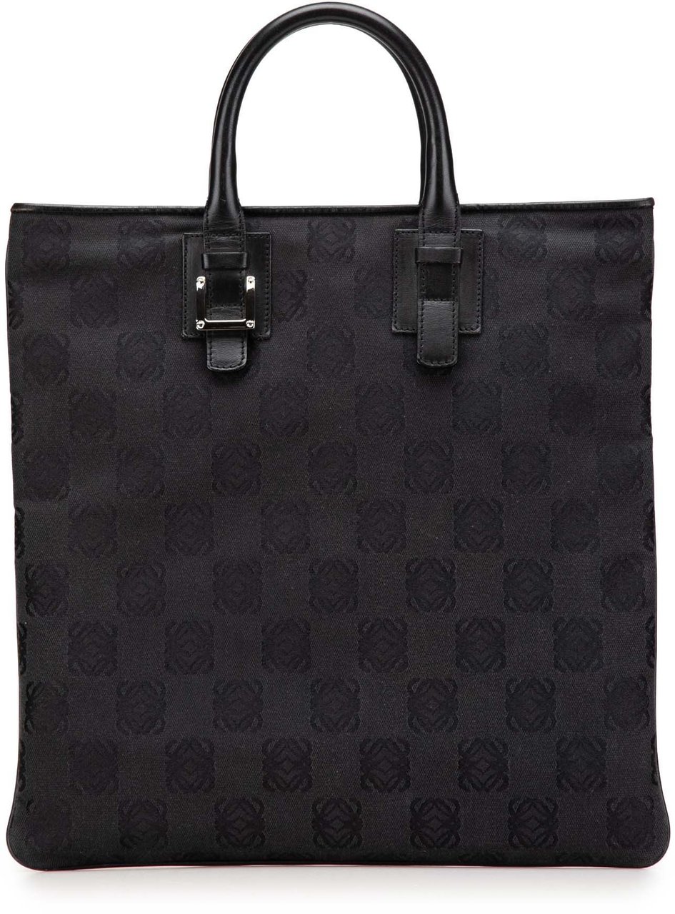 Loewe Anagram Canvas Tote Zwart