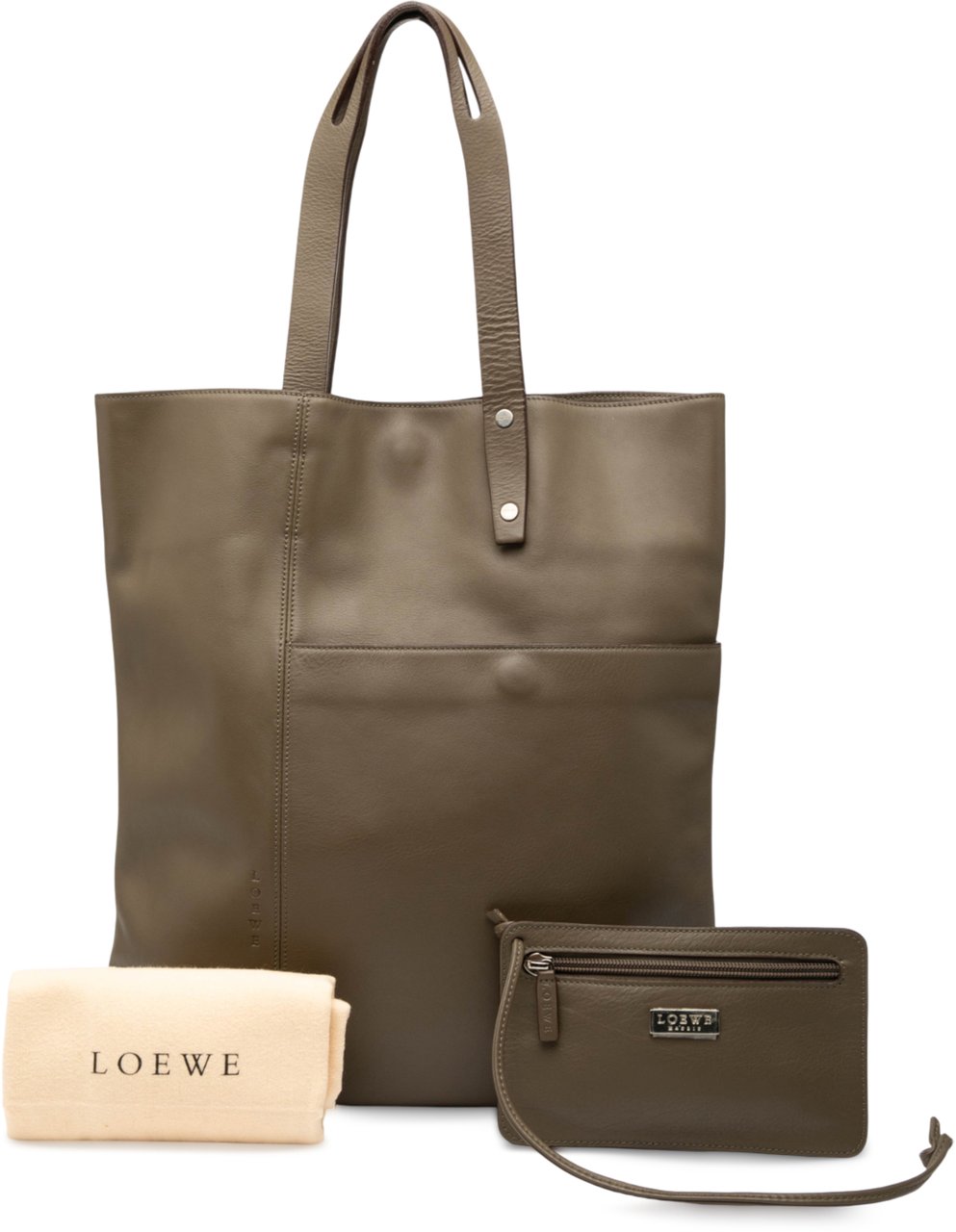 Loewe Leather Tote Bruin