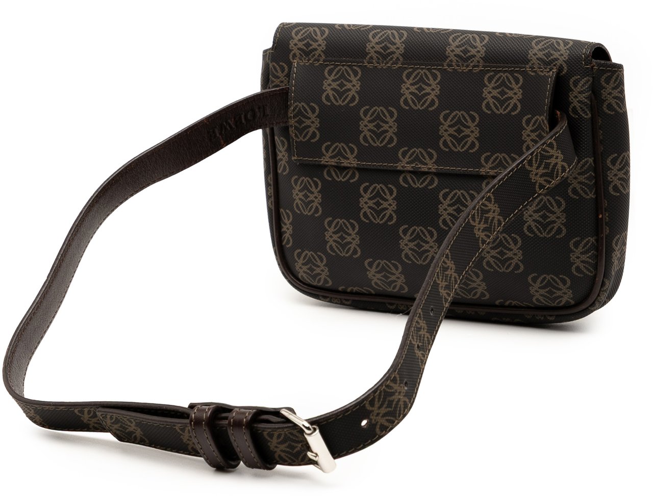 Loewe Anagram Coated Canvas Belt Bag Bruin