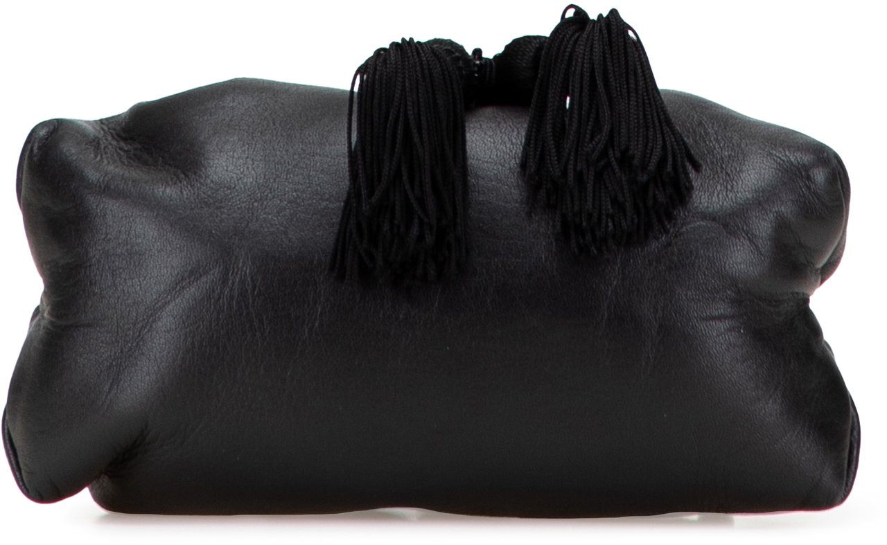 Loewe Nappa Leather Tassel Crossbody Zwart