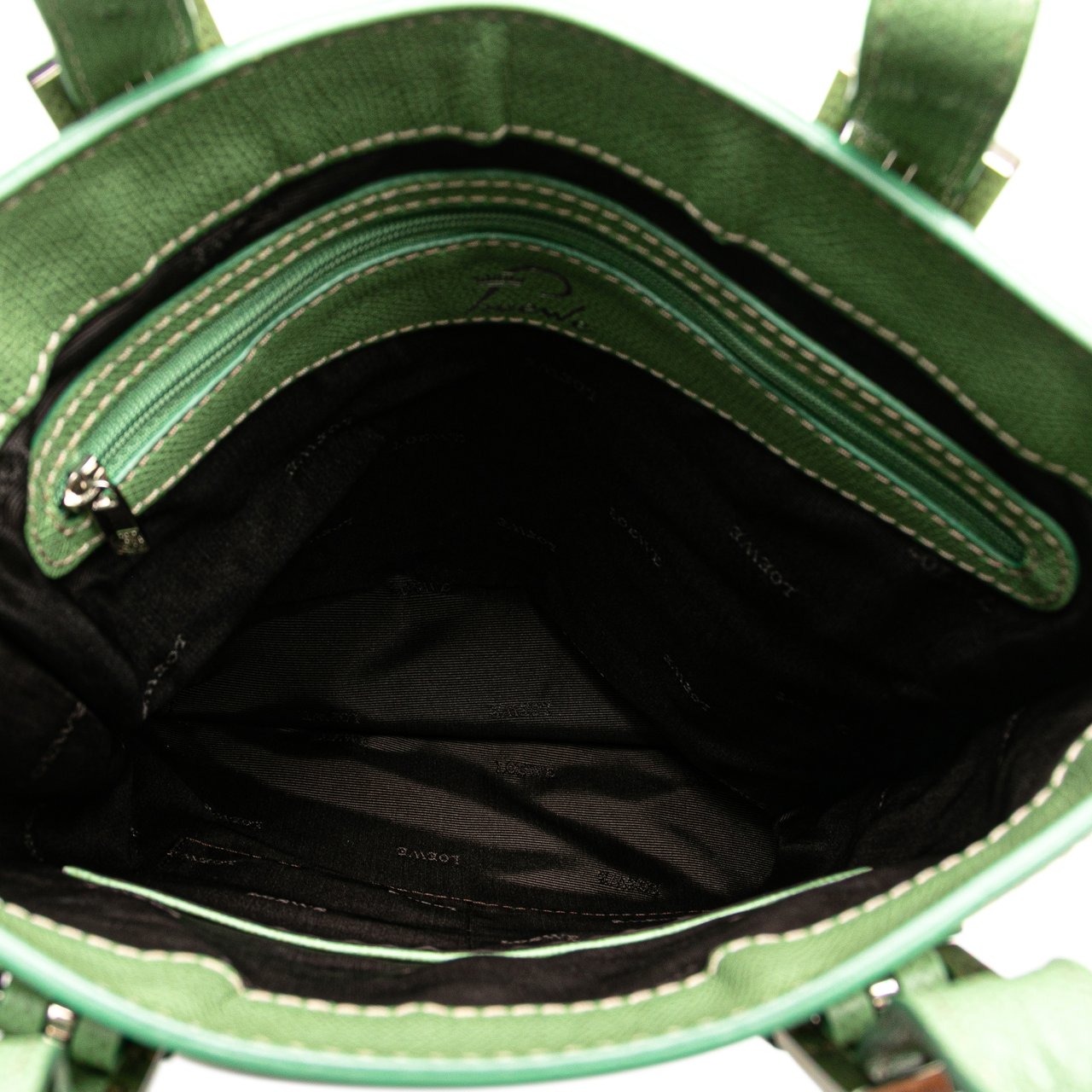 Loewe Anagram Canvas Tote Groen