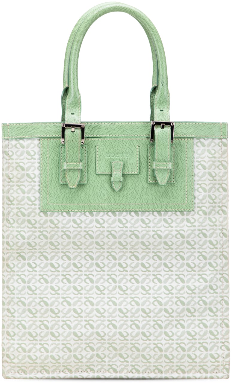 Loewe Anagram Canvas Tote Groen