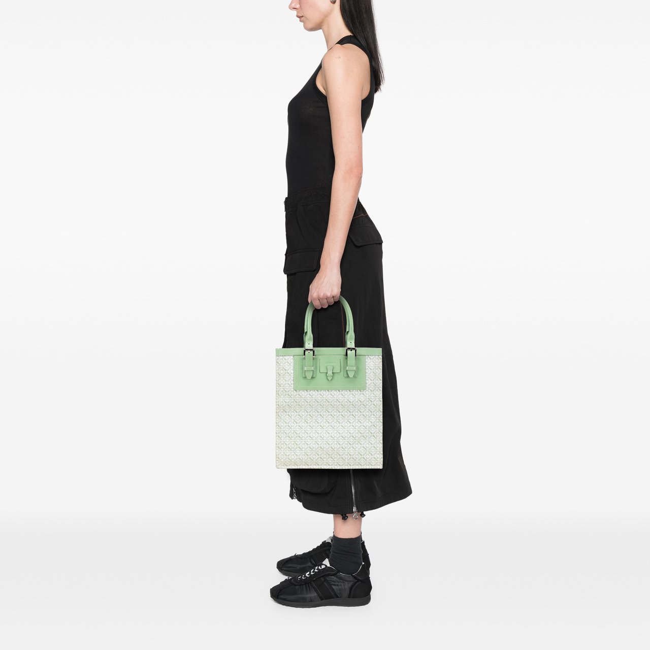 Loewe Anagram Canvas Tote Groen