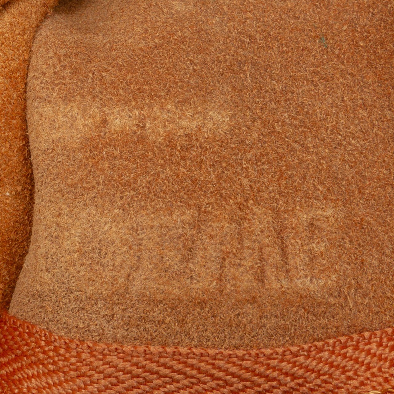 Loewe Small Leather Flamenco Knot Tote Bruin