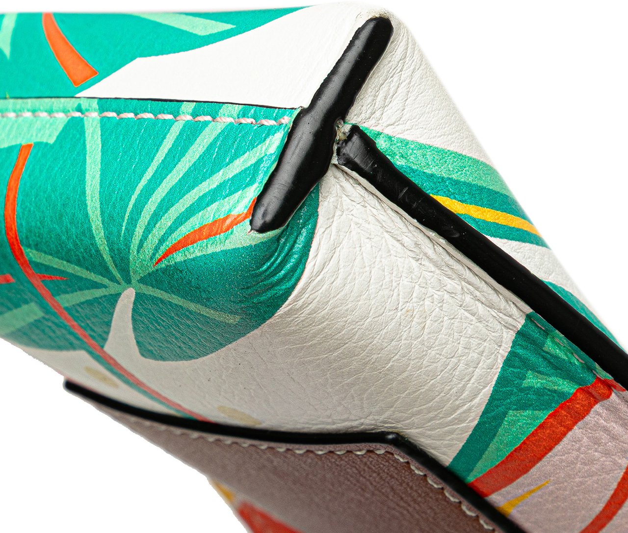 Loewe Paulas Ibiza Leather Waterlily Gate Pocket Crossbody Wit