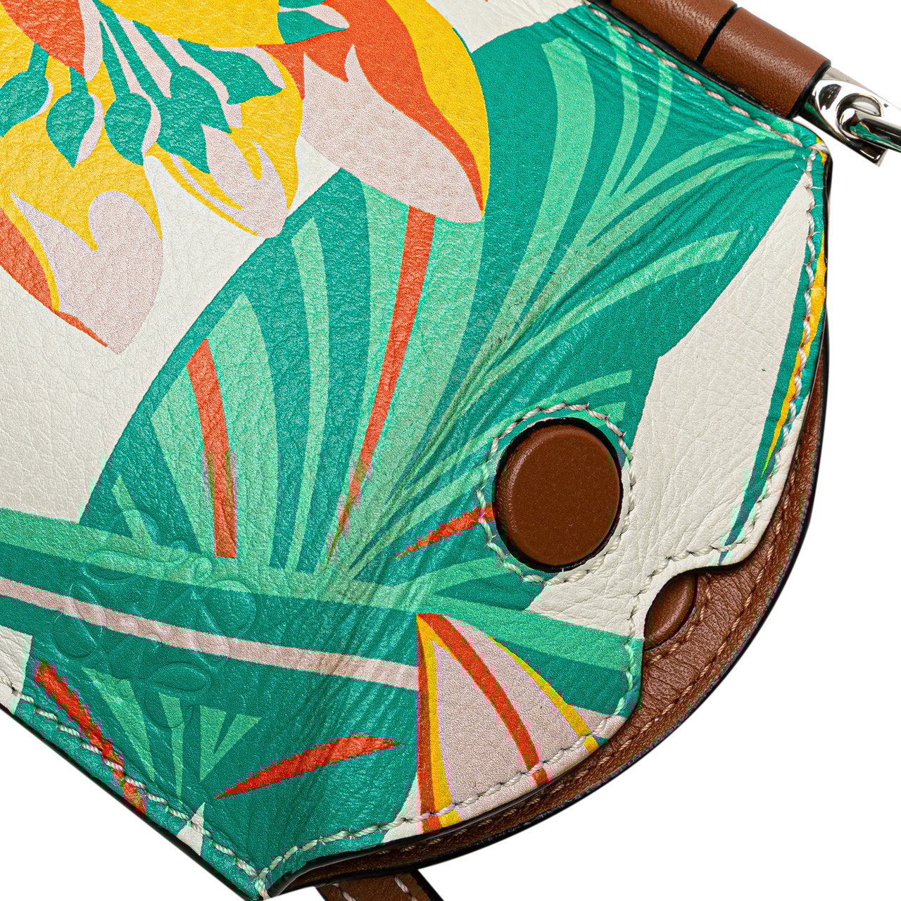 Loewe Paulas Ibiza Leather Waterlily Gate Pocket Crossbody Wit