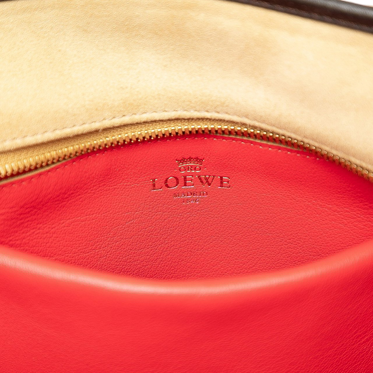 Loewe Tricolor Suede Amazona 36 Bruin