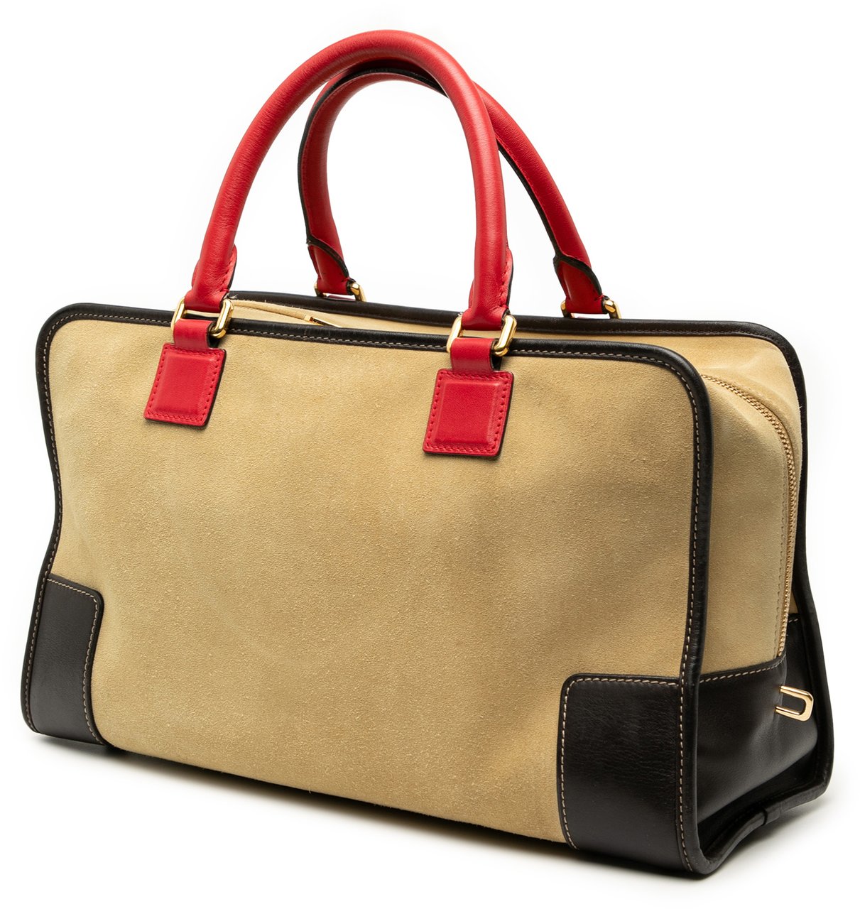 Loewe Tricolor Suede Amazona 36 Bruin
