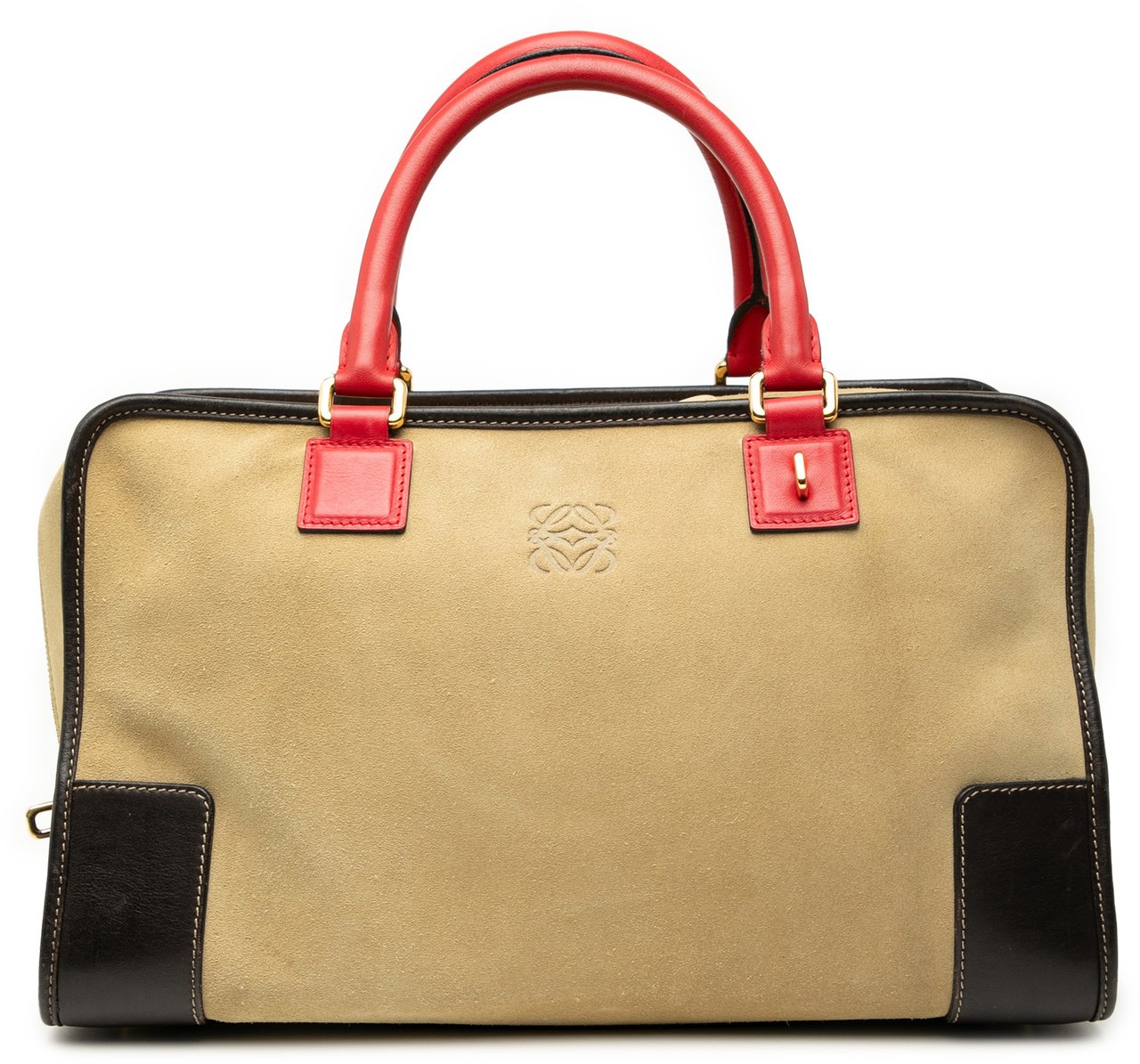 Loewe Tricolor Suede Amazona 36 Bruin