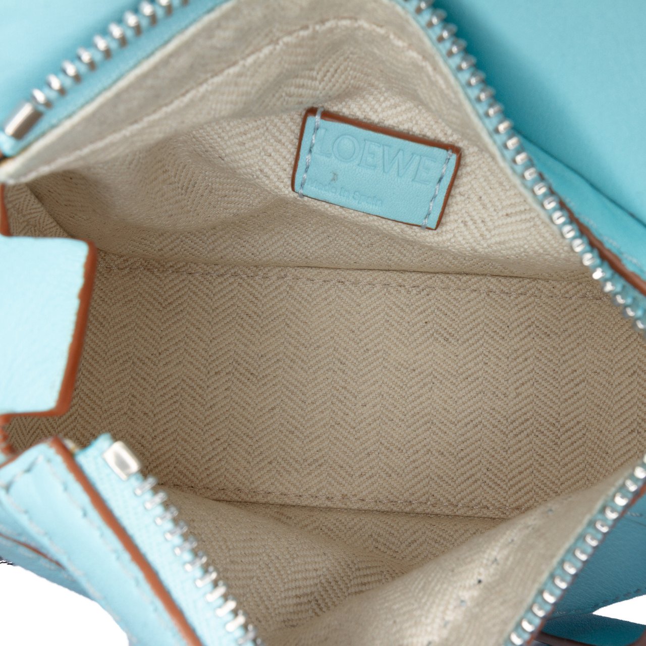 Loewe Nano Calfskin Puzzle Satchel Blauw