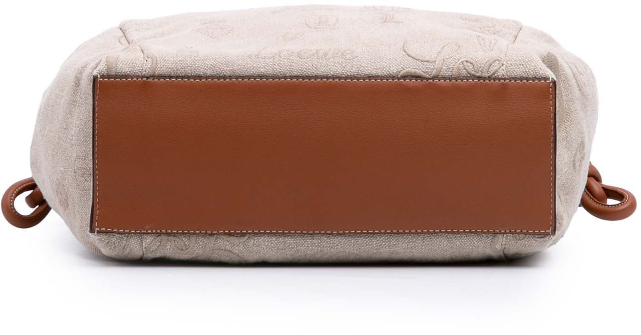 Loewe Medium Canvas Flamenco Knot Tote Bruin