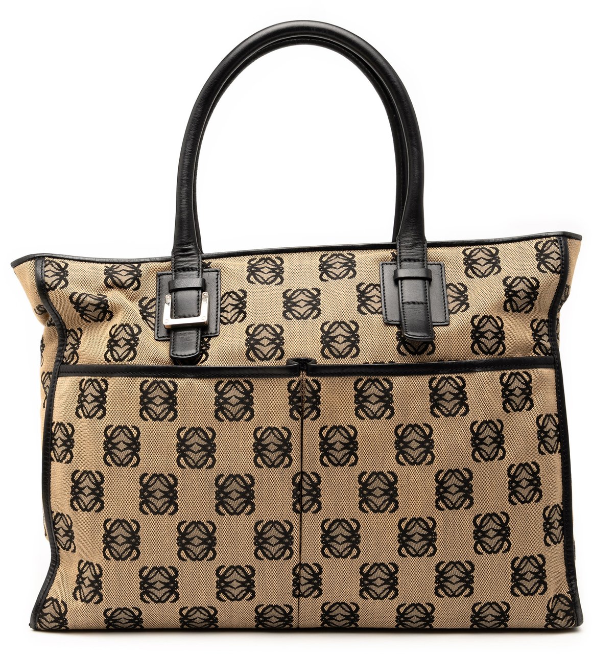 Loewe Anagram Canvas Repeat Tote Bruin