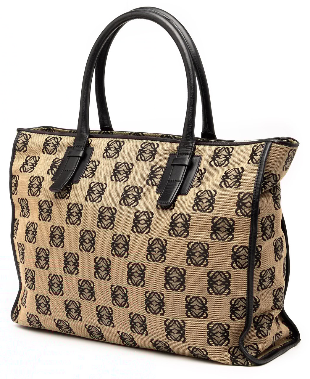 Loewe Anagram Canvas Repeat Tote Bruin
