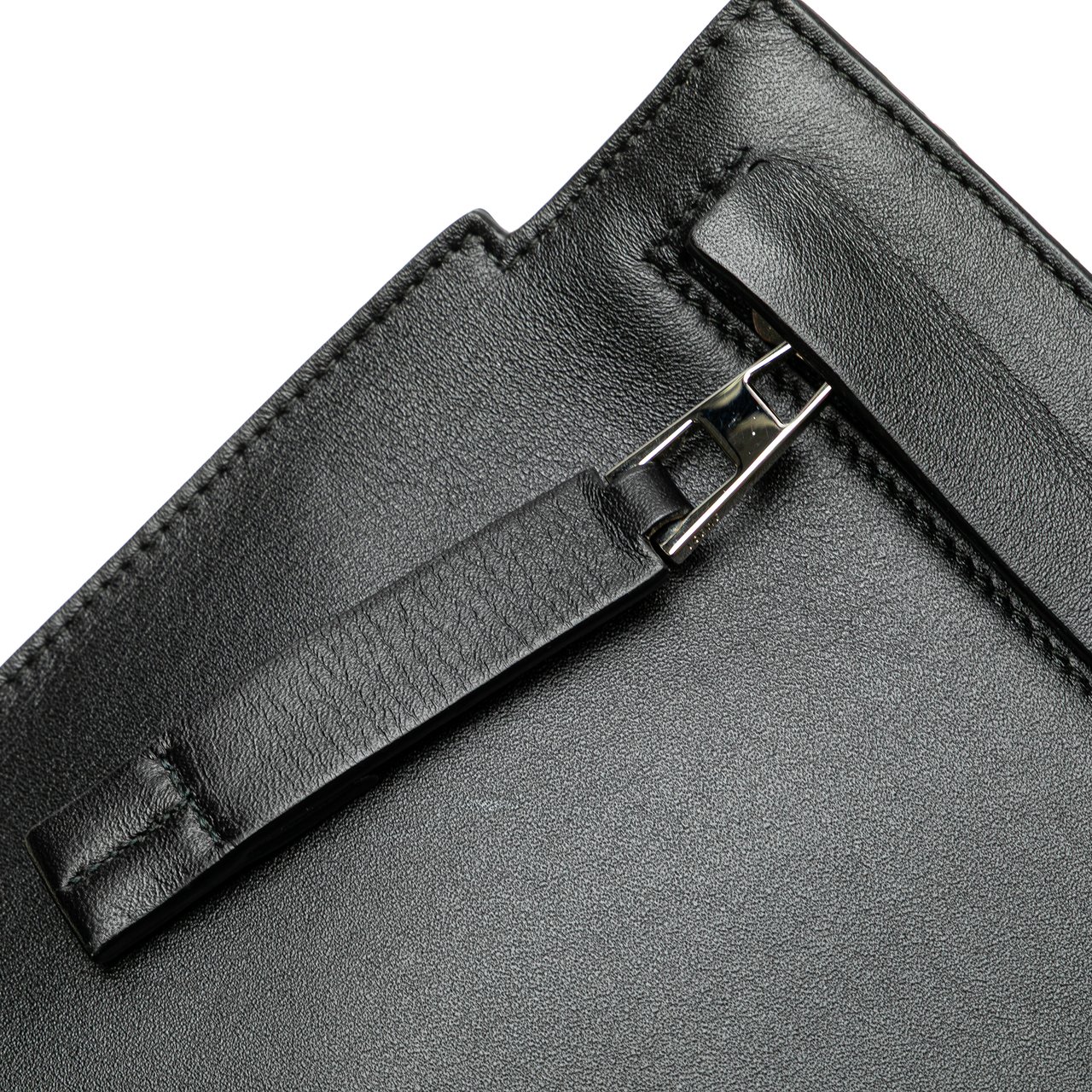 Loewe Leather Anagram T Clutch Zwart