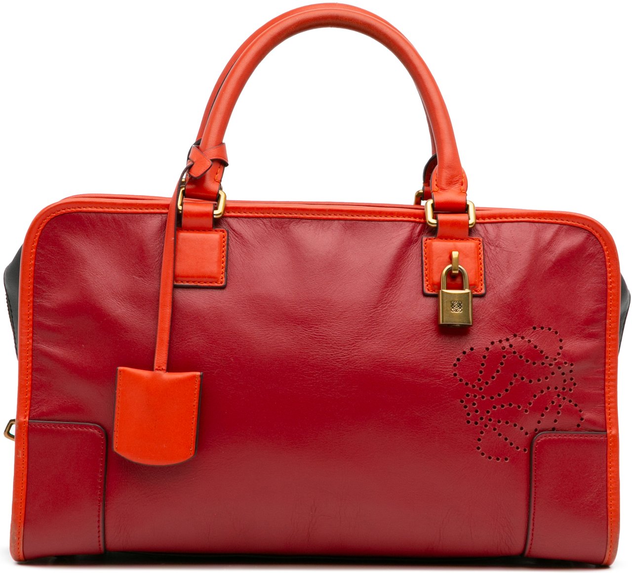 Loewe Tricolor Leather Amazona 36 Rood