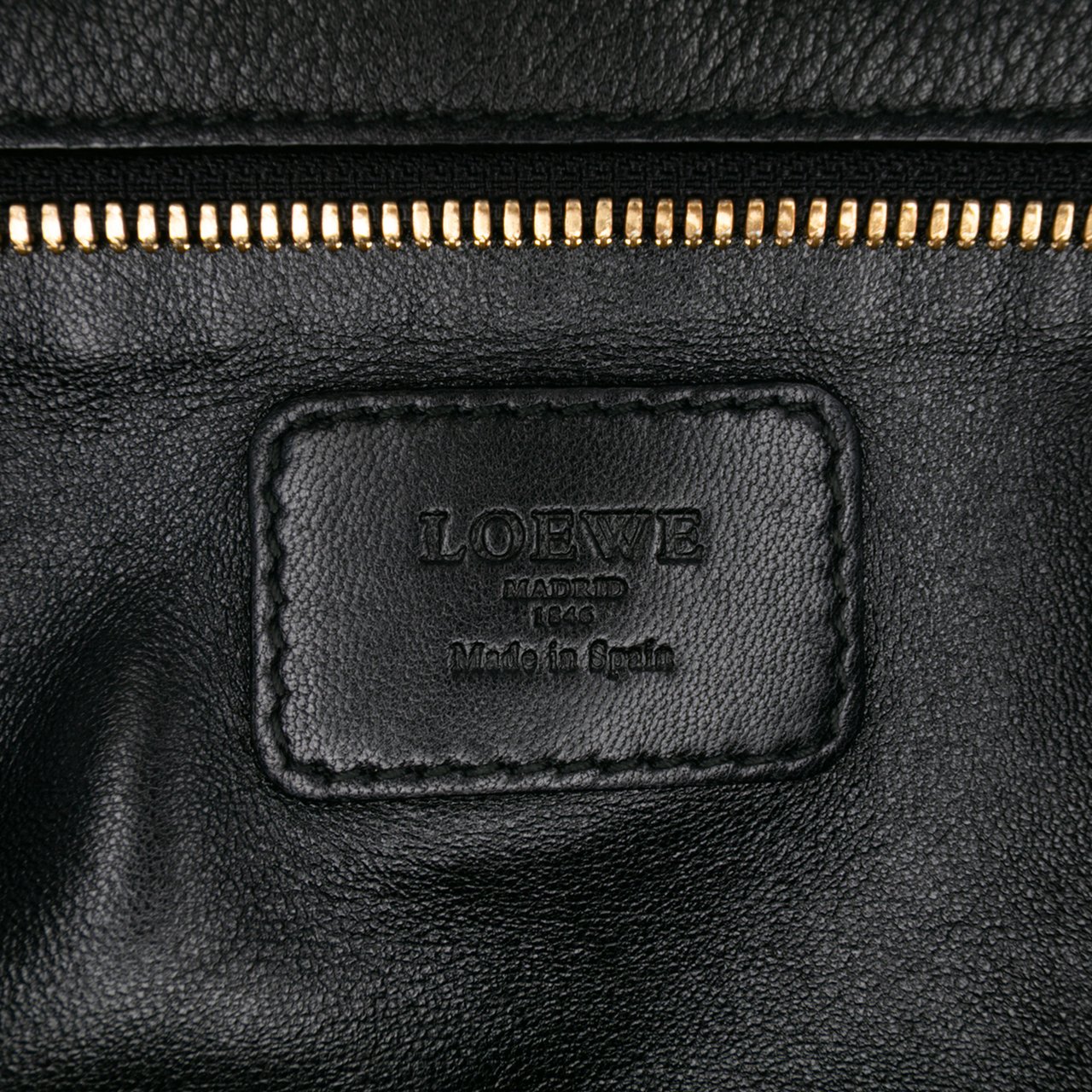 Loewe Pony Hair Leopard Print Amazona 28 Bruin