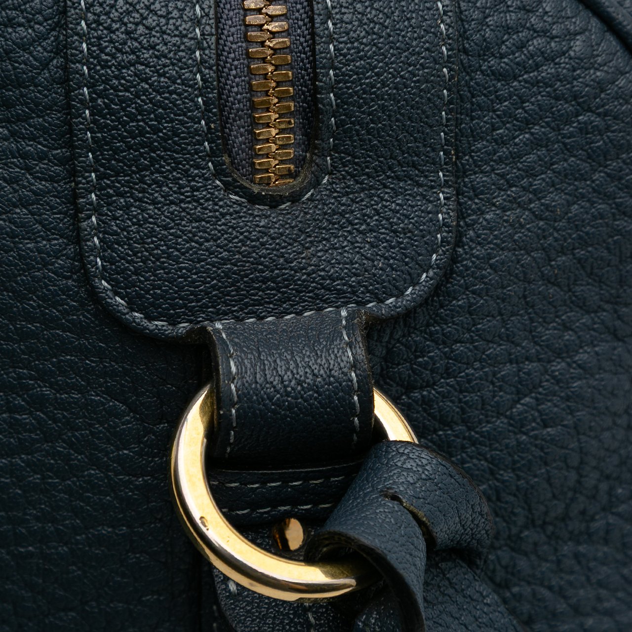Loewe Goatskin Anagram Paseo 30 Satchel Blauw