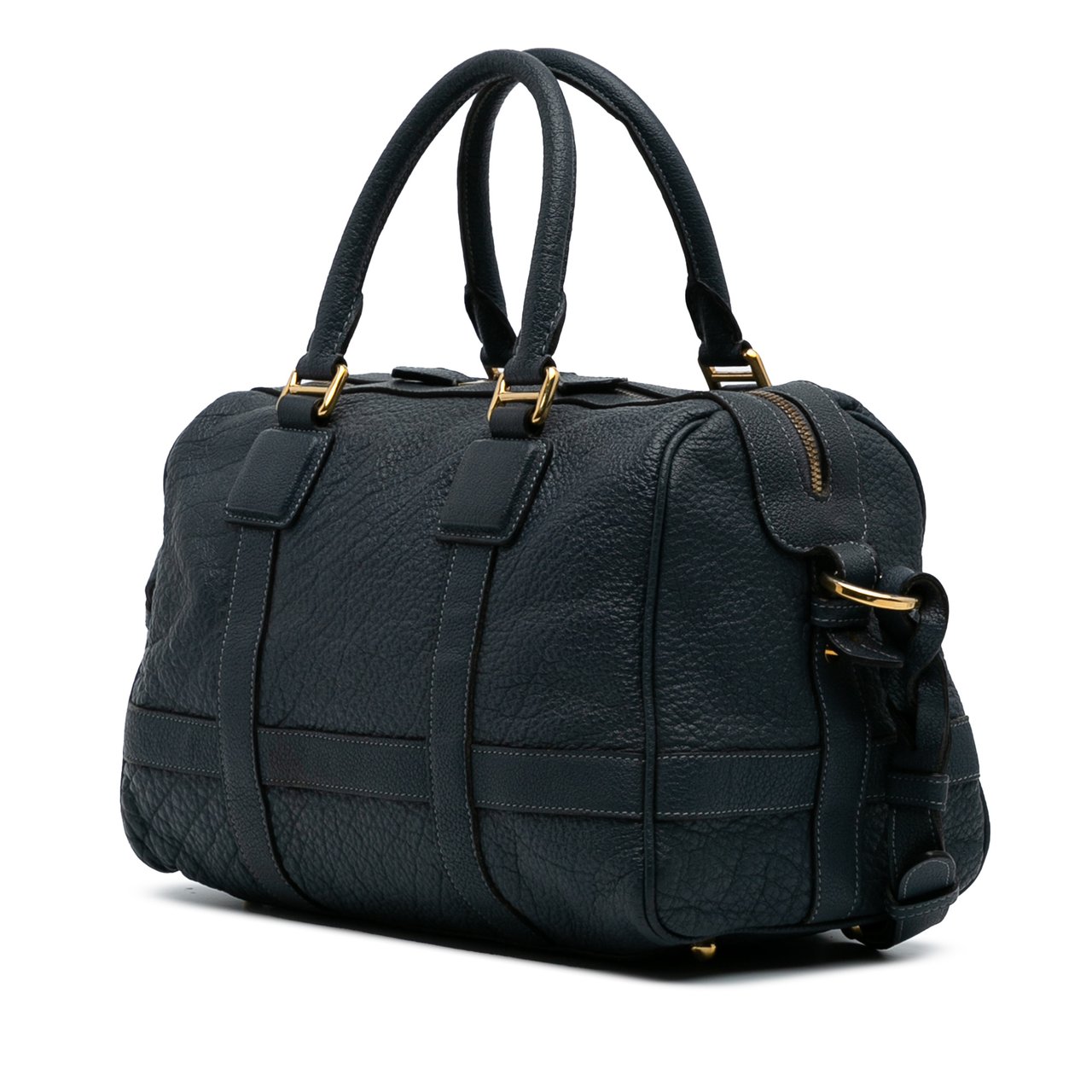 Loewe Goatskin Anagram Paseo 30 Satchel Blauw