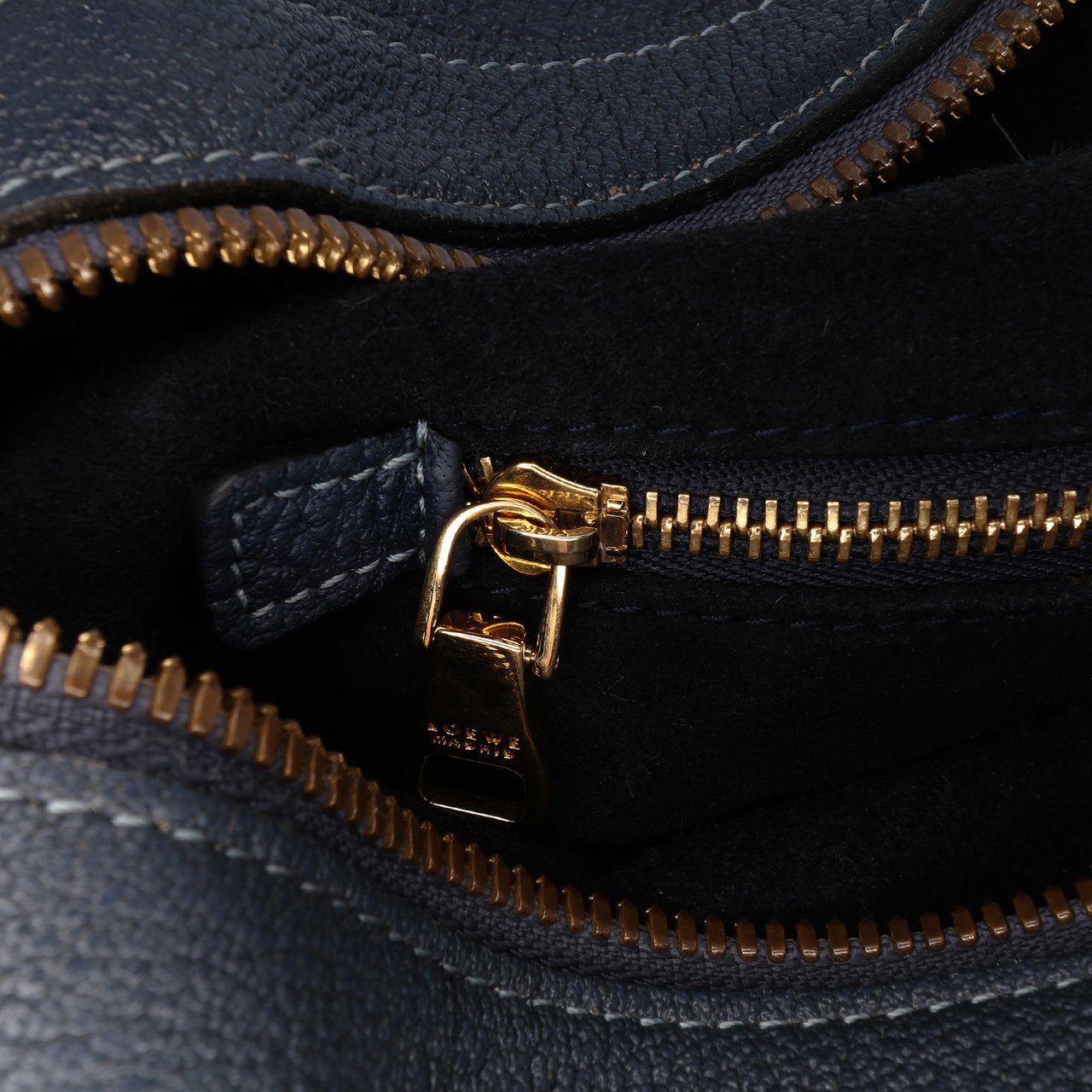Loewe Goatskin Anagram Paseo 30 Satchel Blauw