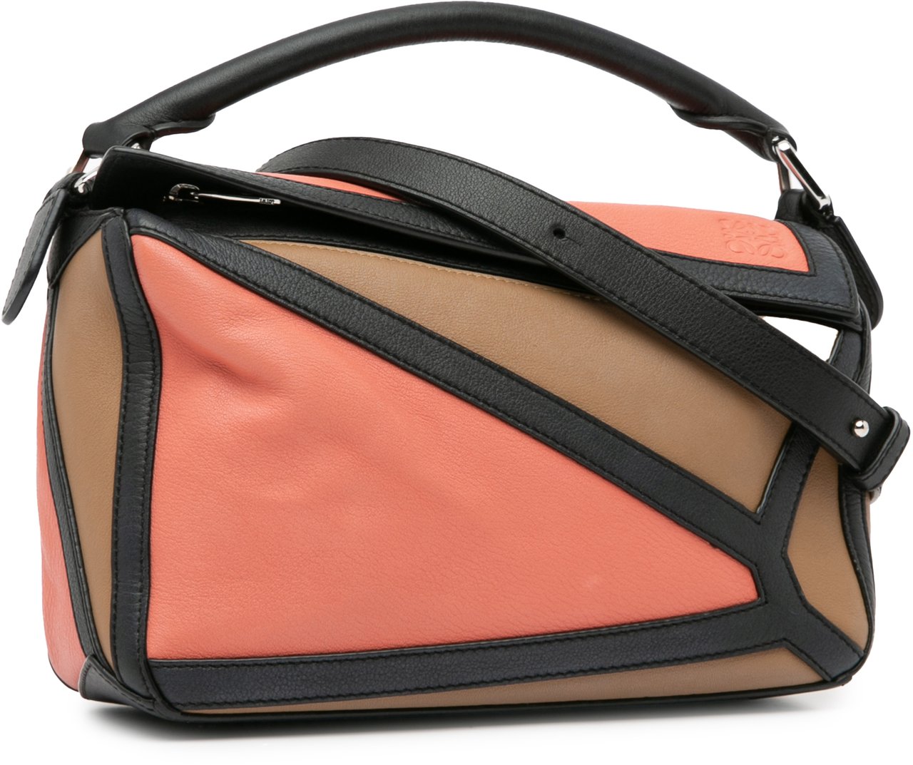 Loewe Small Calfskin Graphic Puzzle Satchel Bruin