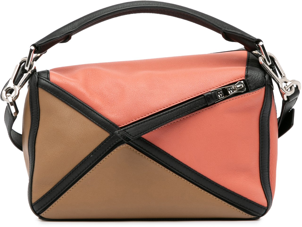 Loewe Small Calfskin Graphic Puzzle Satchel Bruin