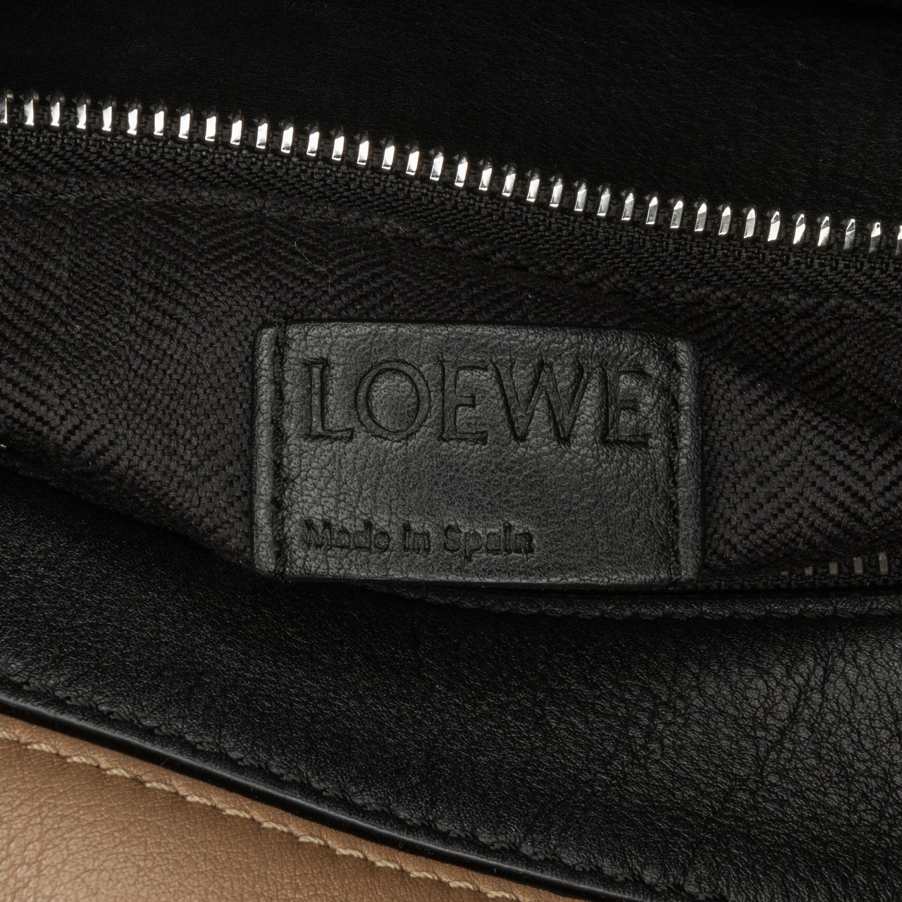 Loewe Small Calfskin Graphic Puzzle Satchel Bruin