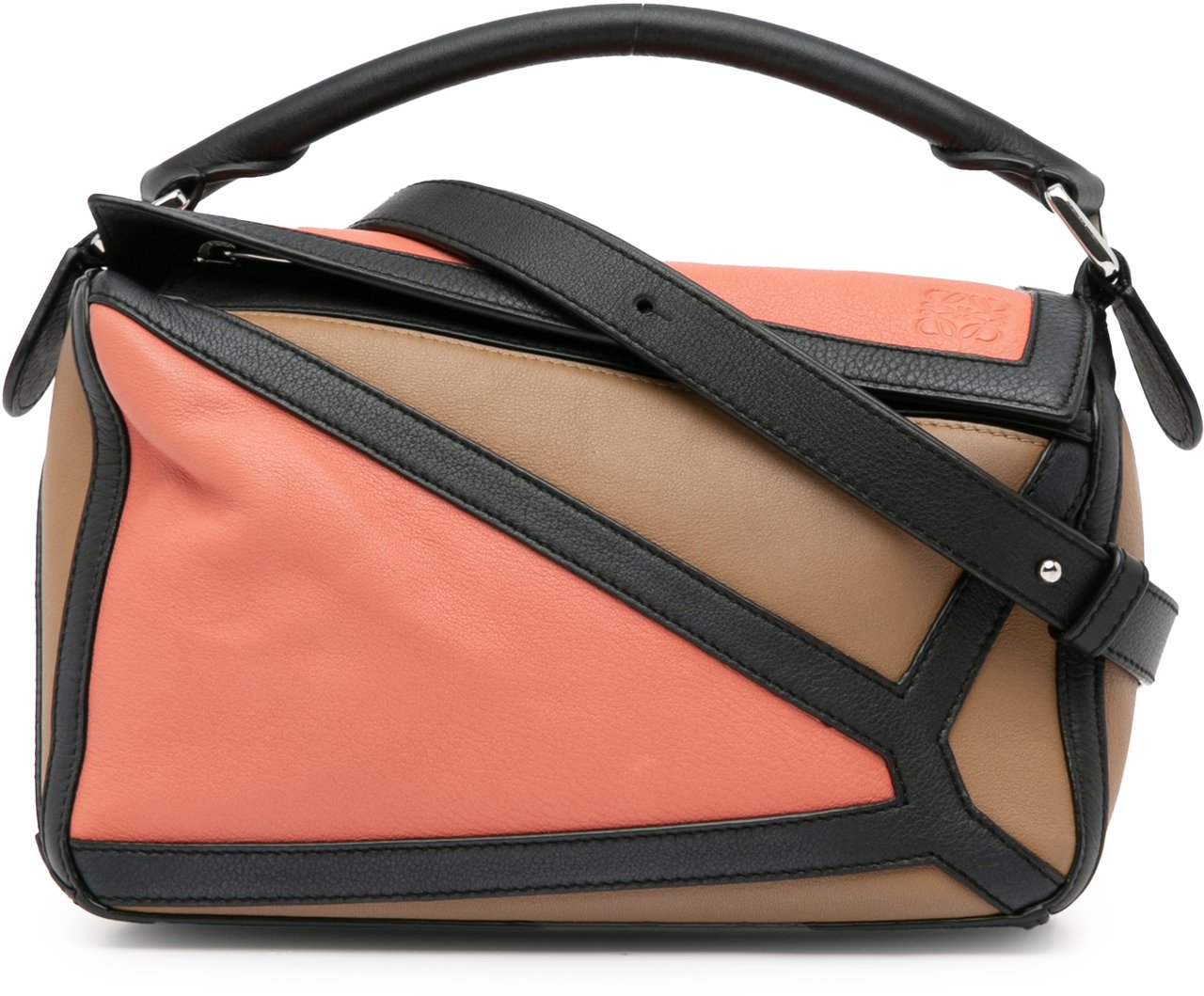 Loewe Small Calfskin Graphic Puzzle Satchel Bruin