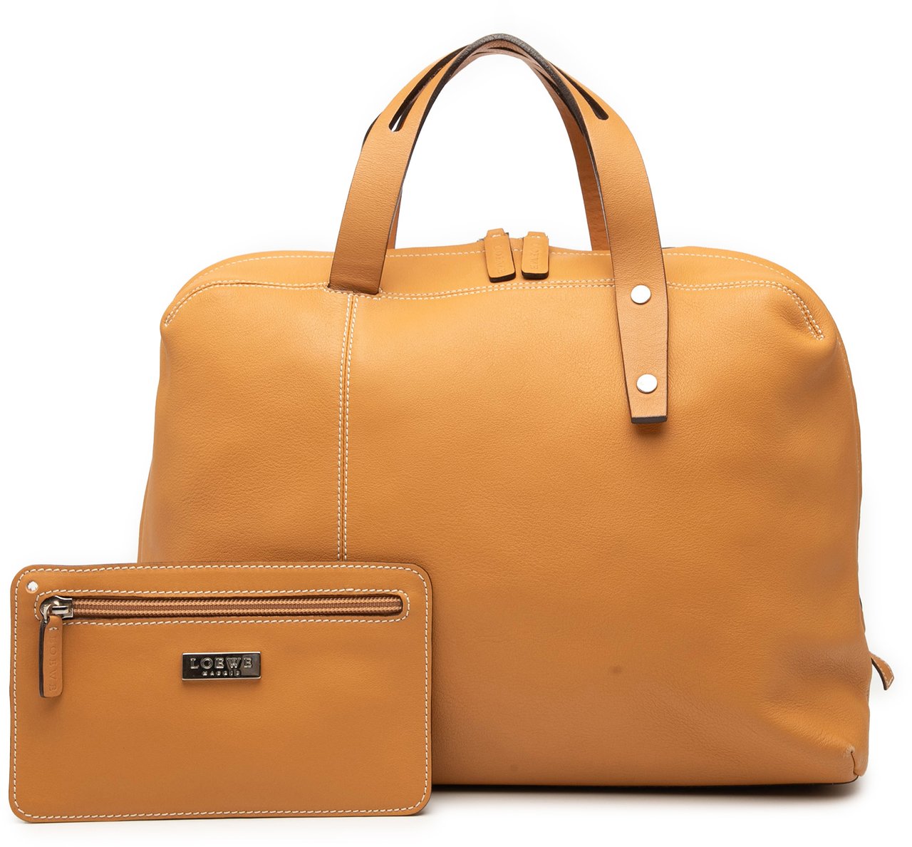 Loewe Leather Handbag Bruin